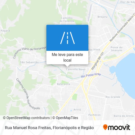 Rua Manuel Rosa Freitas mapa