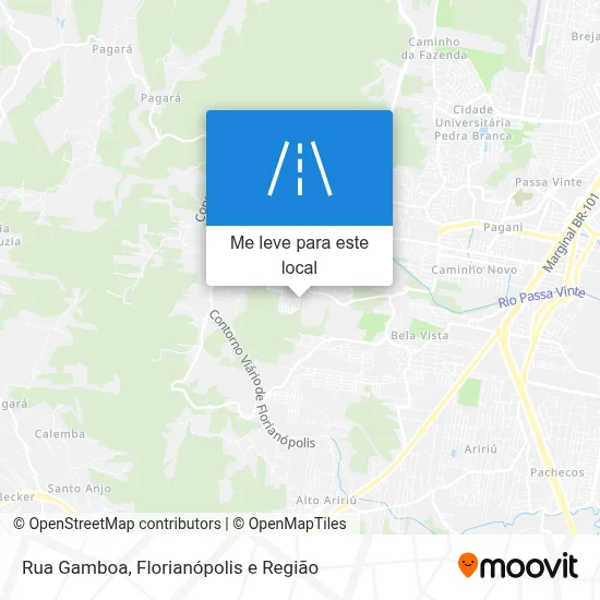 Rua Gamboa mapa
