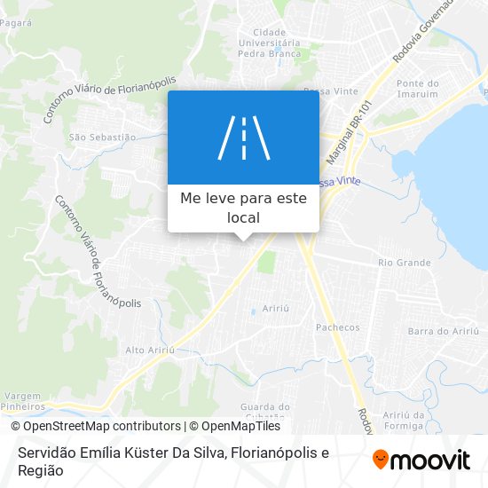 Servidão Emília Küster Da Silva mapa