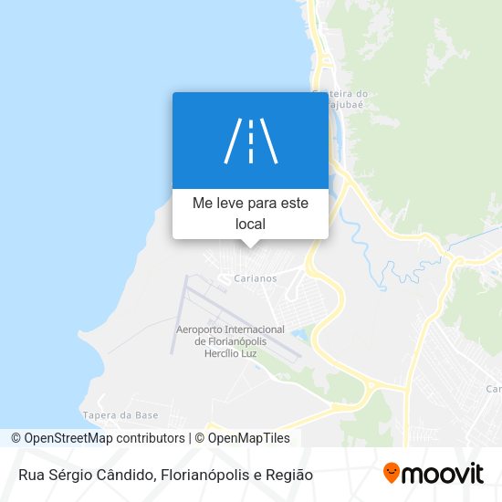 Rua Sérgio Cândido mapa
