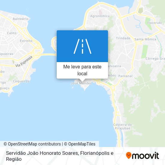 Servidão João Honorato Soares mapa