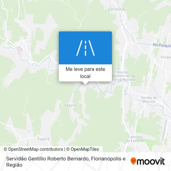 Servidão Gentílio Roberto Bernardo mapa