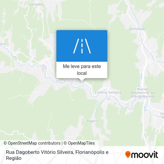 Rua Dagoberto Vitório Silveira mapa