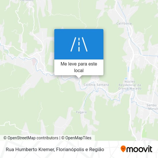 Rua Humberto Kremer mapa