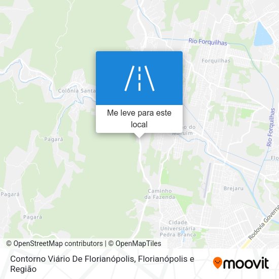 Contorno Viário De Florianópolis mapa