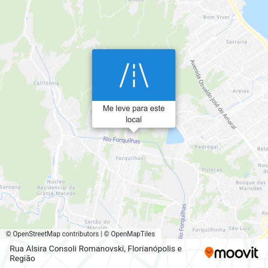 Rua Alsira Consoli Romanovski mapa