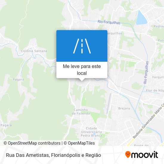 Rua Das Ametistas mapa