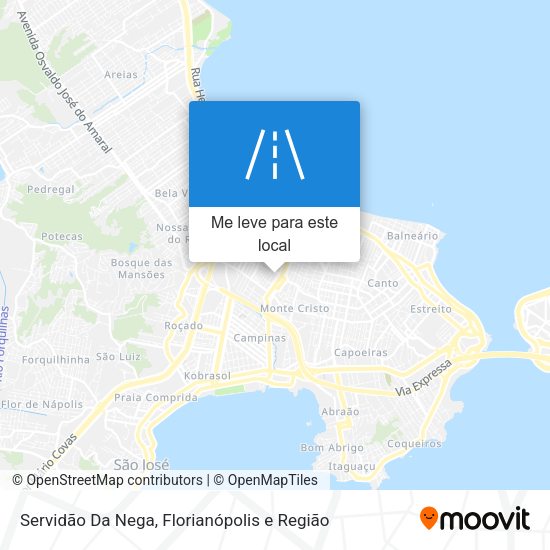 Servidão Da Nega mapa