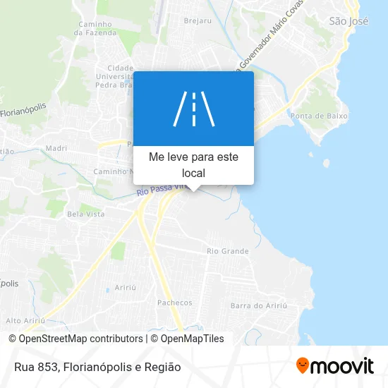Rua 853 mapa