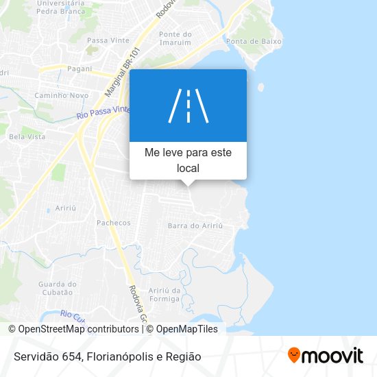 Servidão 654 mapa