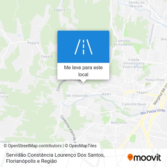 Servidão Constância Lourenço Dos Santos mapa