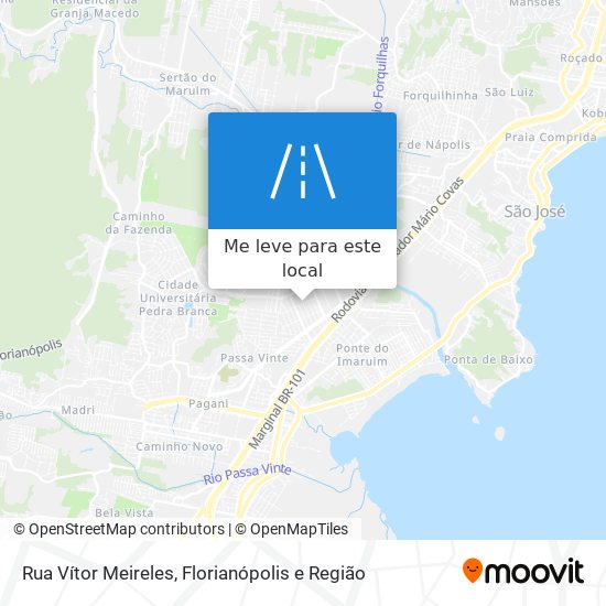 Rua Vítor Meireles mapa