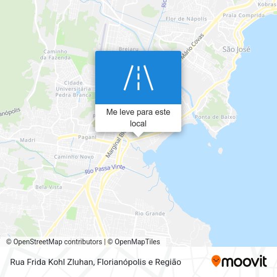 Rua Frida Kohl Zluhan mapa