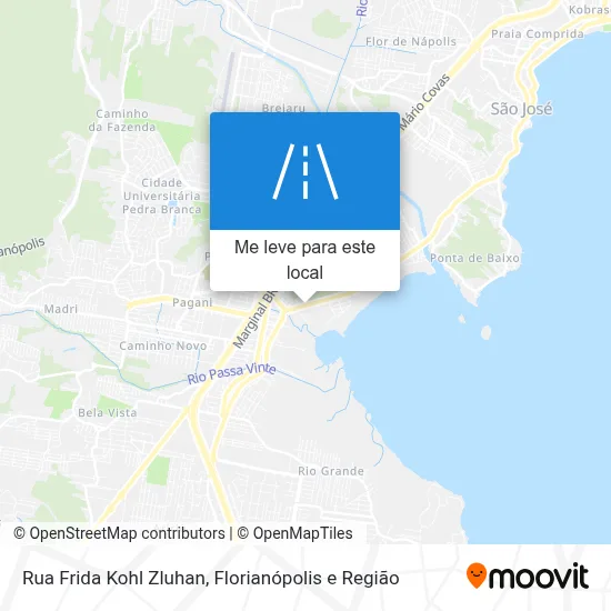 Rua Frida Kohl Zluhan mapa