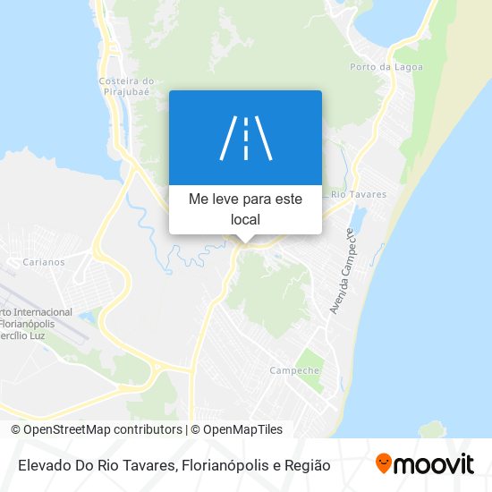 Elevado Do Rio Tavares mapa