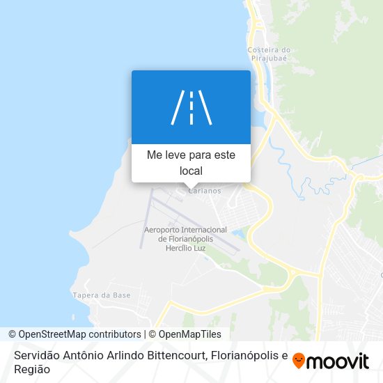 Servidão Antônio Arlindo Bittencourt mapa