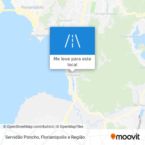 Servidão Poncho mapa