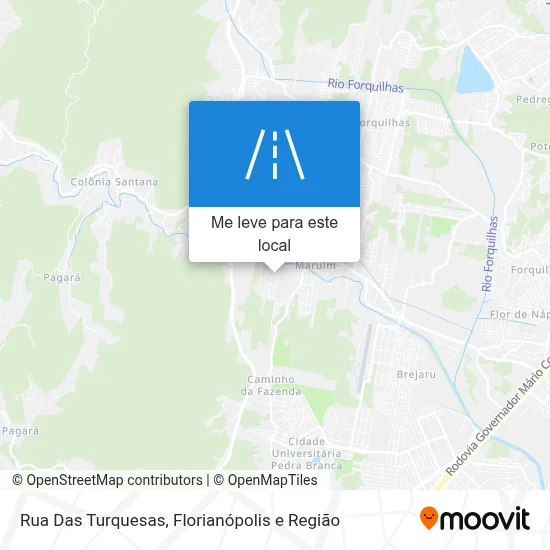 Rua Das Turquesas mapa