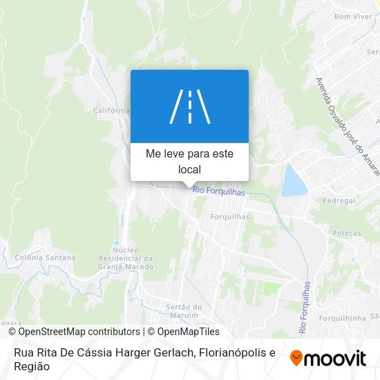 Rua Rita De Cássia Harger Gerlach mapa