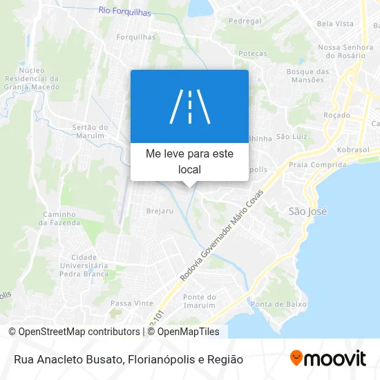 Rua Anacleto Busato mapa