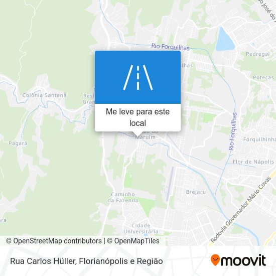 Rua Carlos Hüller mapa