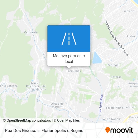 Rua Dos Girassóis mapa