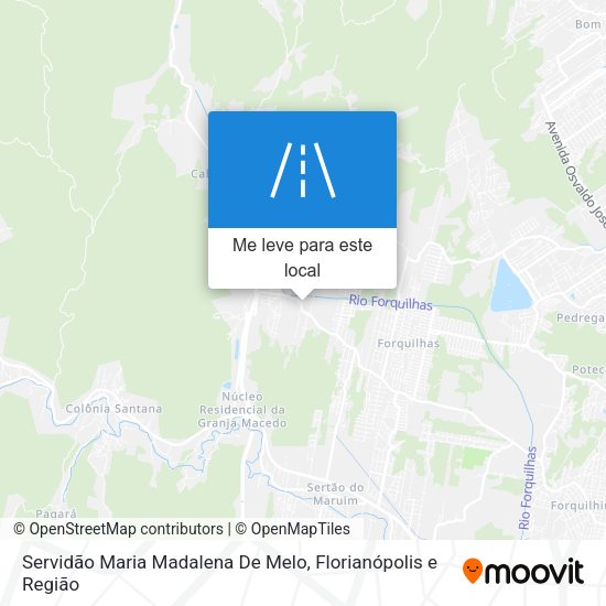 Servidão Maria Madalena De Melo mapa