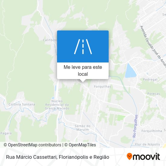 Rua Márcio Cassettari mapa