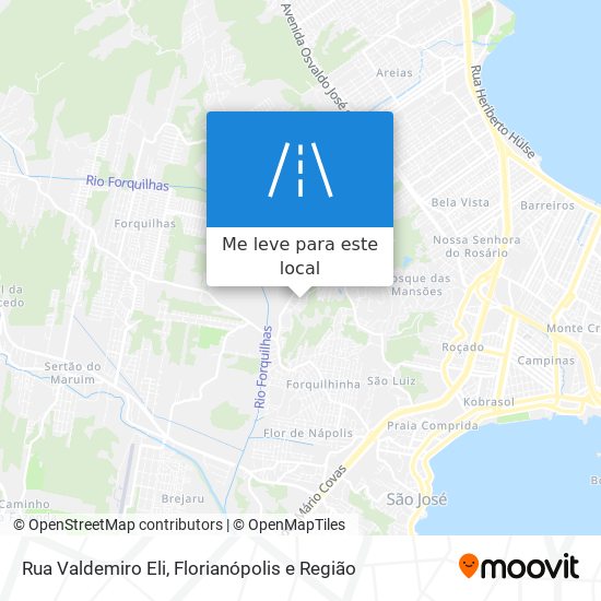 Rua Valdemiro Eli mapa