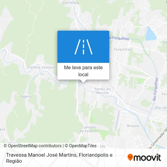 Travessa Manoel José Martins mapa