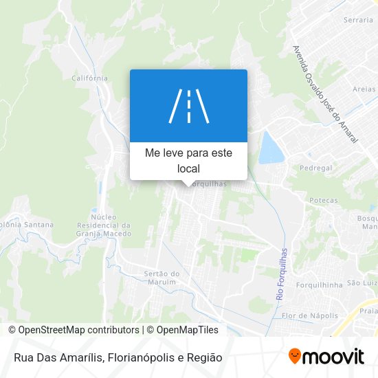 Rua Das Amarílis mapa