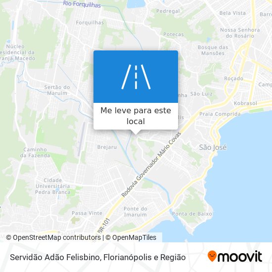 Servidão Adão Felisbino mapa