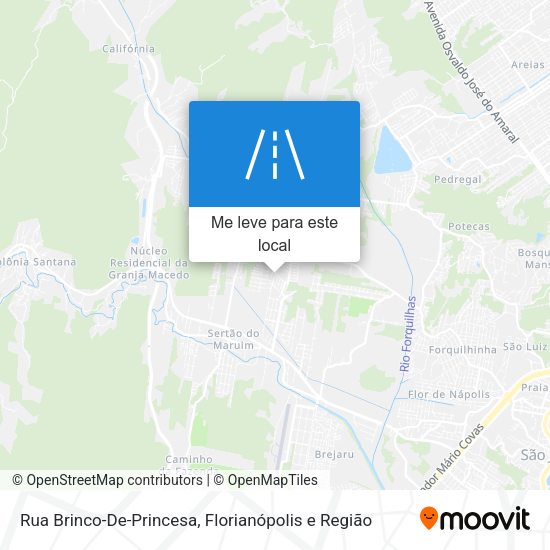 Rua Brinco-De-Princesa mapa