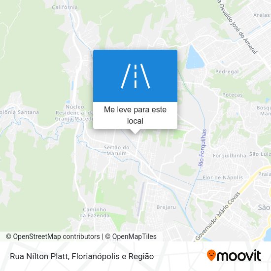 Rua Nílton Platt mapa