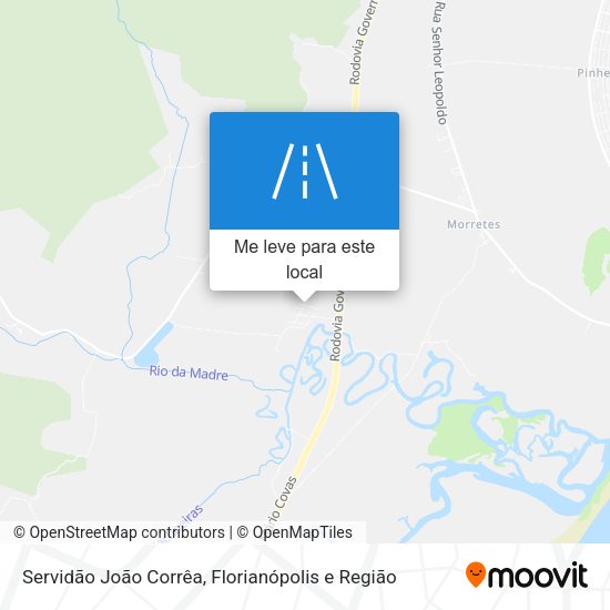Servidão João Corrêa mapa
