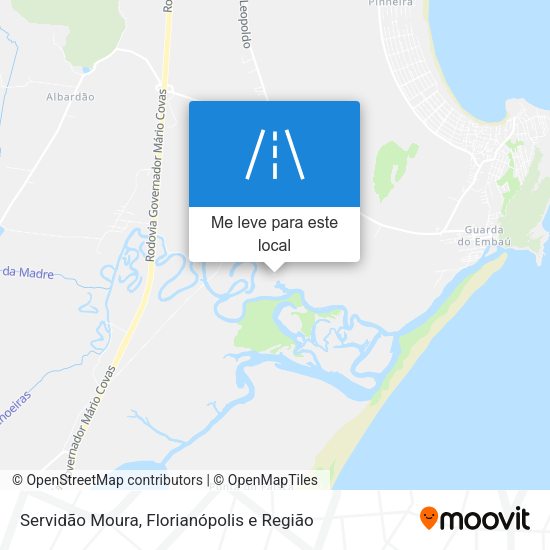 Servidão Moura mapa