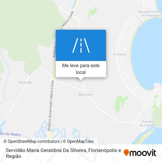 Servidão Maria Geraldina Da Silveira mapa