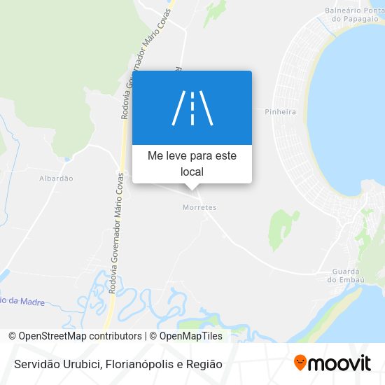 Servidão Urubici mapa