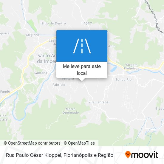 Rua Paulo César Kloppel mapa