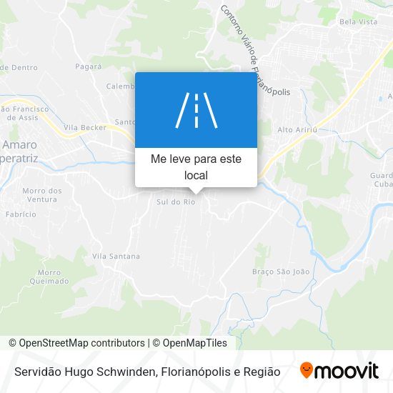 Servidão Hugo Schwinden mapa