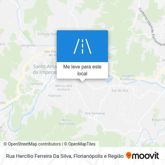 Rua Hercílio Ferreira Da Silva mapa