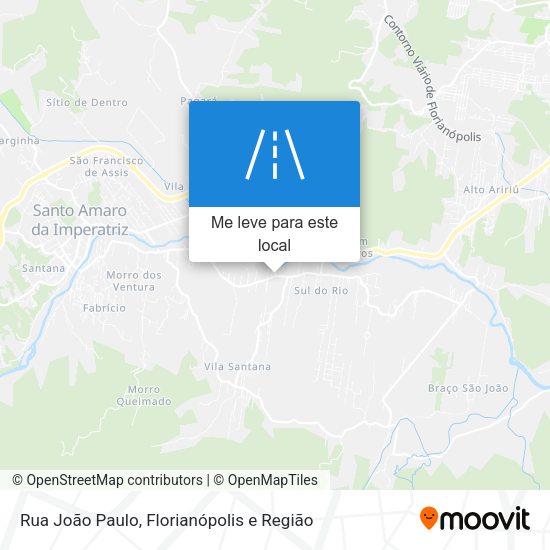 Rua João Paulo mapa