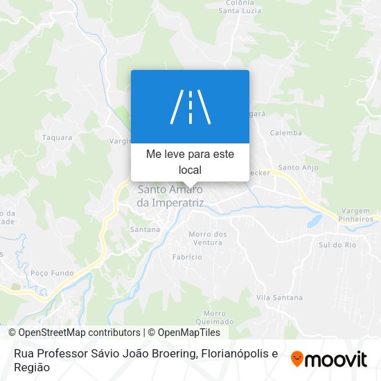 Rua Professor Sávio João Broering mapa