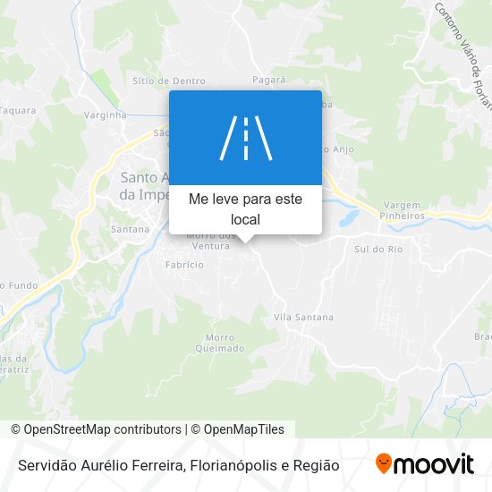 Servidão Aurélio Ferreira mapa