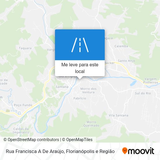 Rua Francisca A De Araújo mapa