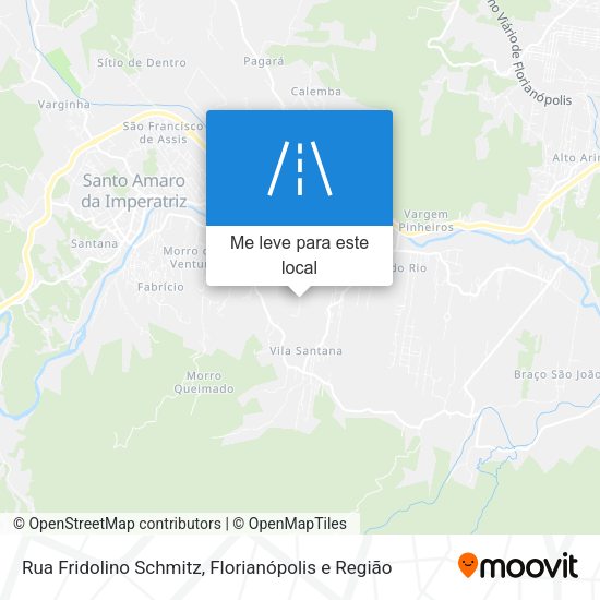 Rua Fridolino Schmitz mapa