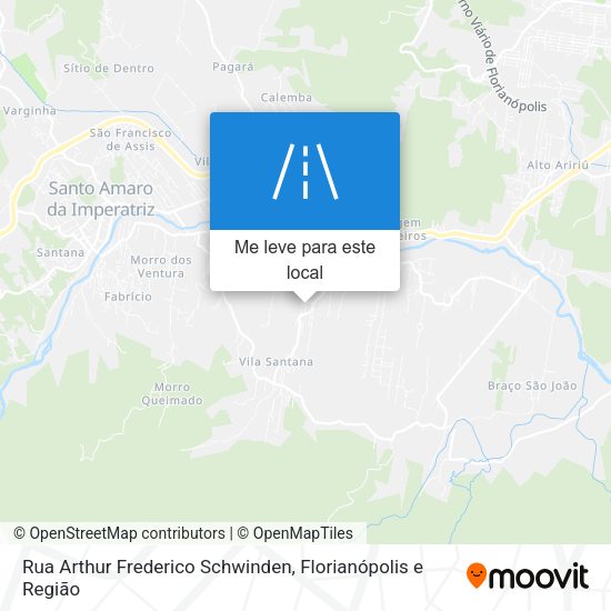 Rua Arthur Frederico Schwinden mapa