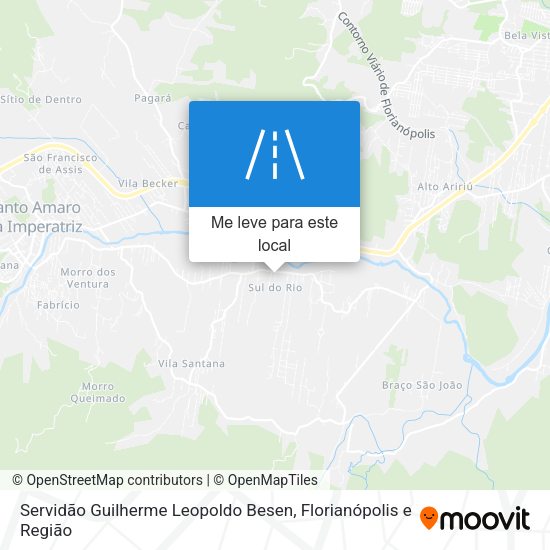 Servidão Guilherme Leopoldo Besen mapa