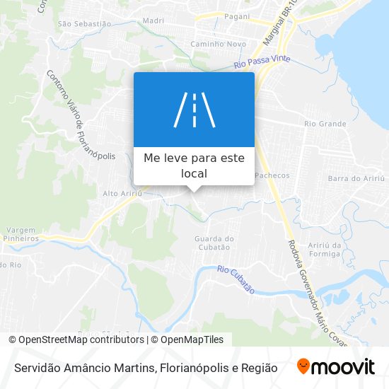 Servidão Amâncio Martins mapa