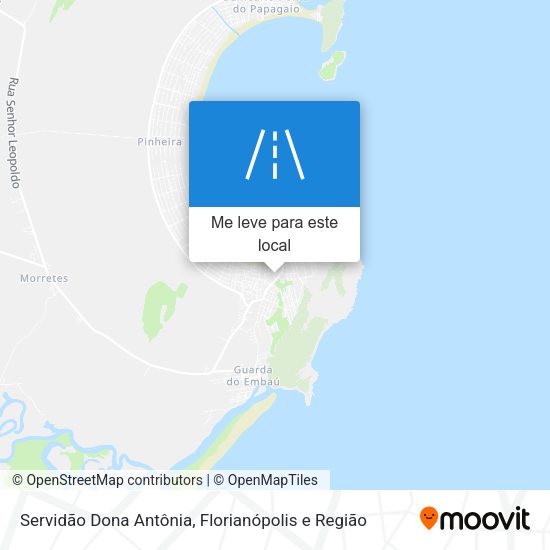 Servidão Dona Antônia mapa